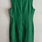 Talbots NWT Irish linen green sheath dress with matching jacket set career chic Photo 5