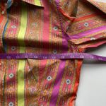 XS Etro Milano Cotton Button Down Shirt Multicolor Paisley Size 42 Photo 5