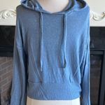 Moondance Lake Blue Ivory Marled Sweater Hoodie Lightweight Soft Womens Medium Size undefined Photo 1