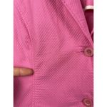 Lilly Pulitzer Vintage White Label Pink Quilted Button Front Blazer Jacket Sz L Photo 4