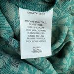 Treasure & Bond Womens High Neck Ruffle Blouse Green Black Floral XS Extra Small Photo 12