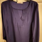 Alice & Trixie Alice &‎ Trixie Silk Blue Tunic Blouse Size M Photo 1