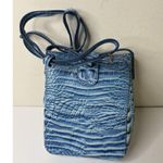 Brahmin  Marley Melbourne Leather Crossbody Purse Blue Lagoon Photo 3