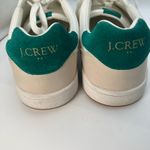 J.Crew Factory Court Sneakers White Green Leather Low Top Shoes‎ Size 9H FA23 Photo 1