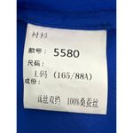 Womens Silk Tie Knot All Silk Blouse Cobalt Royal Blue SZ Small Petite Photo 4