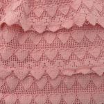 Seaspice Mavril Pink Tiered Ruffle Lace Heart Mini Wrap Skort Size M Photo 6