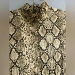 ZARA  the Andrea dress snake print long sleeve tear mini dress Photo 7