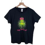 Gildan Crazy Grinch Lady T-Shirt Women's Heavy Cotton Tee Size XL Christmas Photo 0