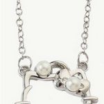Hello Kitty  Gorgeous Stainless Steel Silver Rhinestone Necklace Photo 2