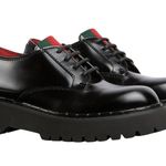 Gucci NEW Women’s Thea Leather Web Derby Loafers size 39 Black Photo 1