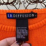 Vintage 80s IB Diffusion’s bright orange crewneck sweater Size L Photo 2