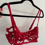 Victoria's Secret Balconette Red Strappy Cage Bra Photo 8