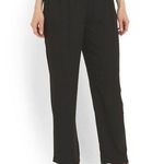 Ellen Tracy NWT Black Soft Fluid Stretch Crepe Pleated Pull-on Crop Ankle Pant 6 Photo 0