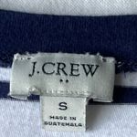 J.Crew Preppy Coastal Nautical Striped Navy & White TShirt Dress Coral Sleeves Photo 4