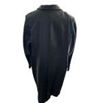 Quiet Luxury Lightweight Leather Trench Coat Black Long Women's L (A6) Minimal Size undefined Photo 4