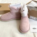 UGG NWB  Women's Mini Side Brooch pink crystal Size US 5 EU36 BOOTIES Photo 1