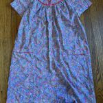 Elegant Emily Lounge Dress Womens 1X Multicolor Floral Paisley Satin Trim V Neck Size undefined Photo 0