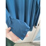 Joan Rivers  Blouse Blue Tiered Swing Chiffon Fairycore Officecore Medium Photo 1