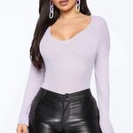 Double Zero Lilac Thermal Long Sleeve Sweater Photo 9