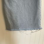 ZARA High Rise Wide Leg Factory Distressed Light Wash Denim Jeans Size 8 *Flawed Photo 10