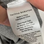 Babaton  The Group Aritzia Grey Jersey Knit Tie Dress Womens L Casual Minimalist Photo 5