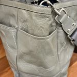 Coach F17940 Large Gray Patent Leather Baby Messenger Large Diaper Tote Bag Photo 12