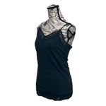 Charlotte Russe Women’s Hunter Green Lace Trim Camisole Tank Top M | Y2K Fairy Photo 2