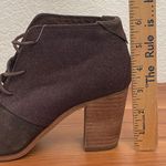 Toms Women’s Lunata Chocolate Brown Suede/Wool Lace Up Booties Size 8 NWT Photo 8