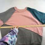 Wild Fable  XXL Crew Neck Pullover Sweatshirt Patchwork Seams Boho Oversized Photo 7