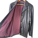 Adler Collection Black Genuine Leather Jacket NZ Lambskin Fully Lined, Large Photo 5