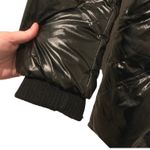 VERO MODA Classic size Medium black down jacket with faux fur hood EUC Photo 2