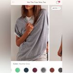 We The Free NEW Free People  Nina Tee - Heather grey - Large, XL Photo 5