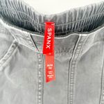Spanx  Womens Gorpcore Ankle Zip Stretch Twill Cargo Jogger Pants Size M Gray‎ Photo 7