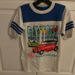 Vintage Daytona 88 Turkey Rod Run T Shirt Endless Summer Blue White Small Photo 0