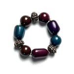 None Women's Fashion Beaded Multi-color Stretchy Band Bracelet Photo 0