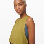 Lululemon  Olive Sleeveless “Muscle Love Crop Tank Fade” size 8 Photo 2