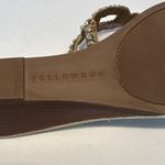 Yellow Box  Sandals Platino Flatform Toe Post‎ Glitter Rhinestones Wedding Size 8 Photo 6