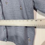 Northern Reflections  Blue Embroidered Floral Button Cardigan L Y2K Cottagecore Photo 5