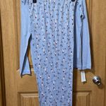 Charter Club New 2PC Long Sleeve Cotton Pajama Set lounge Light Blue Size Small Photo 3