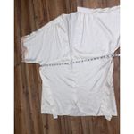 Victoria's Secret  Ivory Satin Lace Trim Short Robe Kimono‎ Large USA Photo 6