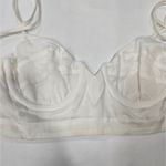 Tularosa Valentina Embroidered Bra Top in White XS Photo 6