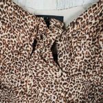 Lulus NWT Fiercely In Love Leopard Print Tie Front Crop Top Women's Size Small Photo 4