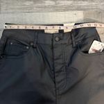 We The Free Free People  NWT black coated staight leg pants size 28 E34 Photo 4