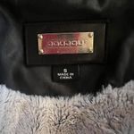 Jou Jou Leather jacket with removable grey interior Size Small Black Photo 6