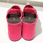 Torrid  Wide Width Hot Pink Satin Flared Platform Mule Open Toe Size 9WW Photo 3