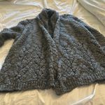 Calypso St. Barth  grey wool sweater cardigan open front Small Photo 0
