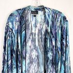 Catherines  Added Dimensions Plus Size 34W 36W‎ Shrug 5X Cardigan Open Blue 1622 Photo 2