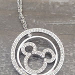 Swarovski Disney100 Mickey Mouse pendant necklace Silver Photo 0