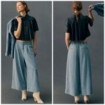 Anthropologie | Pilcro Pleated High Rise Wide-Leg Culotte Jean | XS Photo 1