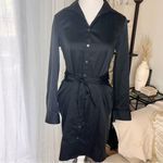 UNTICKIT Angelina Black Long Sleeve Button‎ Down Dress Size 2 Photo 1